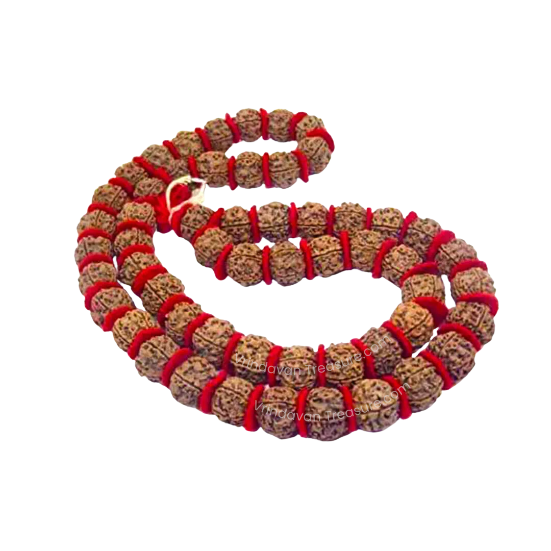 5 Mukhi Rudraksha Kantha Mala – 54+1 Beads